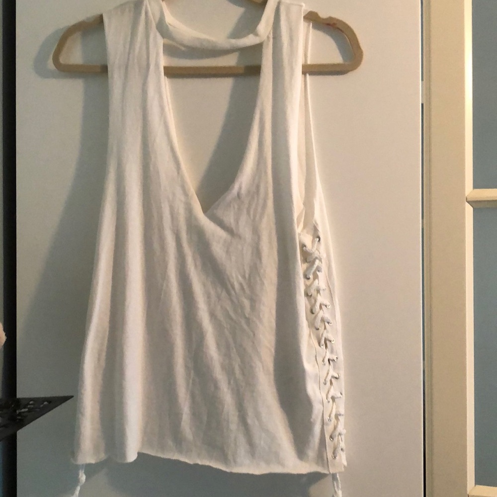 Lace up tank